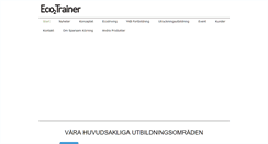 Desktop Screenshot of eco2trainer.se