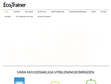 Tablet Screenshot of eco2trainer.se